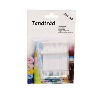 Tandtråd med bygel, 30-pack